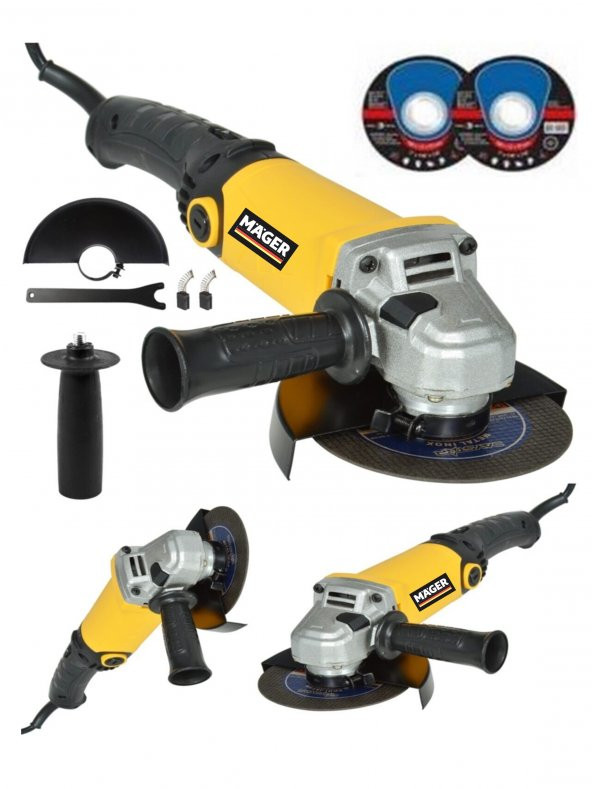 Mager MGR10125TS 6 Kademe Devir Ayarlı 11000 Rpm Taşlama Makinası Full Servis Güvencesiyle ürün görseli 1