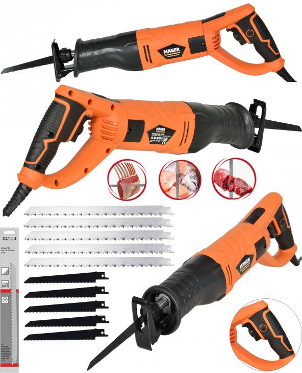 Mager Alman 10 Bıçaklı Döner Başlık 8600 rpm Tilki Kuyruğu Et,Kemik, Kesim Makinası ürün görseli 1