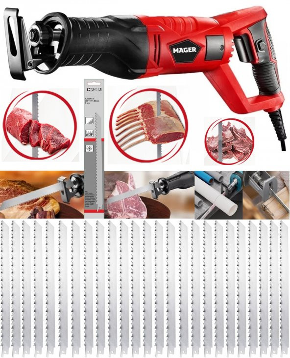 Mager Alman Teknolojisi Döner Kafa 8600 Rpm Tilki Kuyruğu Makinesi 10 ADET Bıçak ürün görseli 1