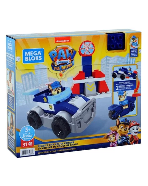 Paw Patrol Mega Bloks Chase in Polis Aracı GYJ00 ürün görseli 1