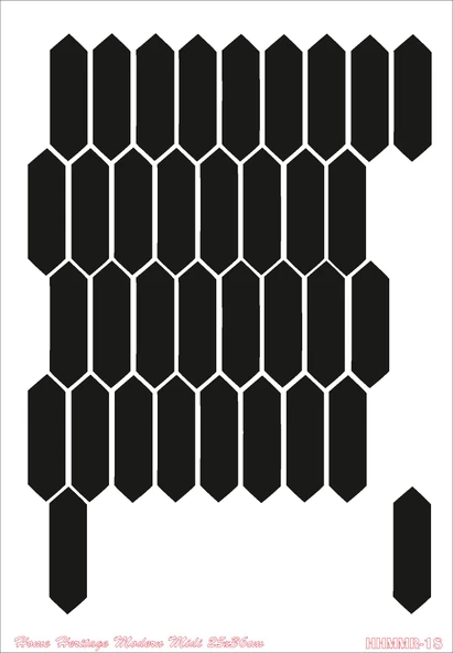HOME HERITAGE MODERN MIDI 25X36CM HHMMR-18 STENCİL ürün görseli 1