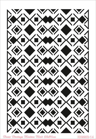 HOME HERITAGE MODERN MIDI 25X36CM HHMMR-14 STENCİL ürün görseli 1