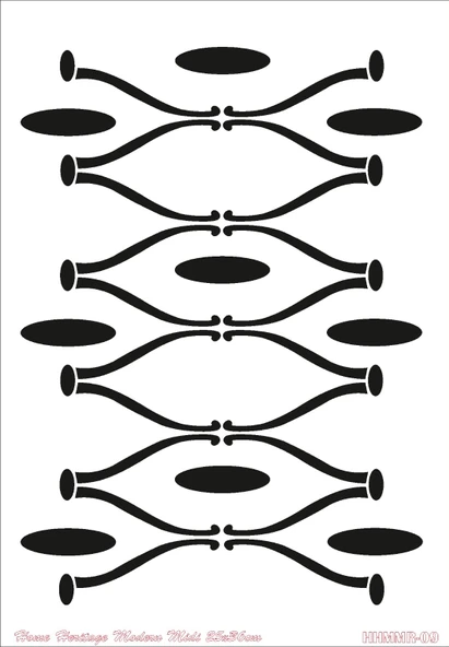 HOME HERITAGE MODERN MIDI 25X36CM HHMMR-09 STENCİL ürün görseli 1