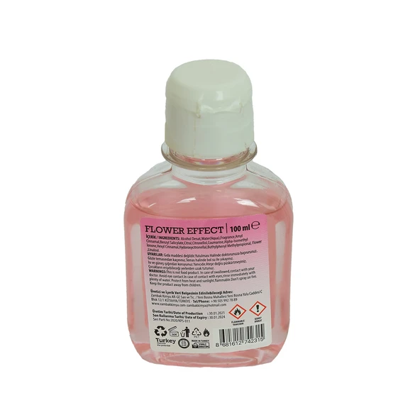 Çiçek Kolonyası Flower Effect Eau De Cologne 80 Derece 100 ML - Resim 5