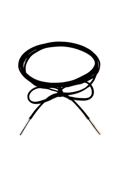 Siyah Renk Kadın Süet Bağcıklı Choker Kolye ürün görseli 1