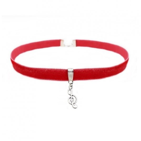 Sol Anahtarı Choker Tasma Kadın Kolye - Resim 4