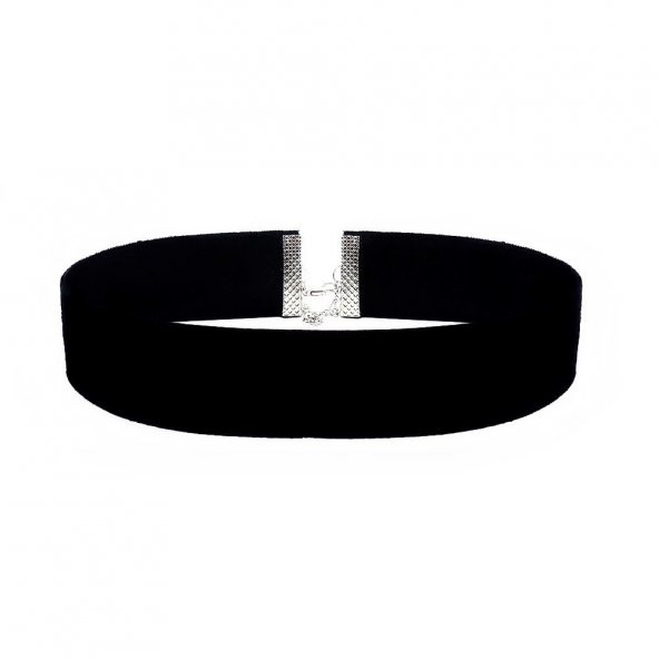 Siyah Kadife Kadın Choker Kolye ürün görseli 1