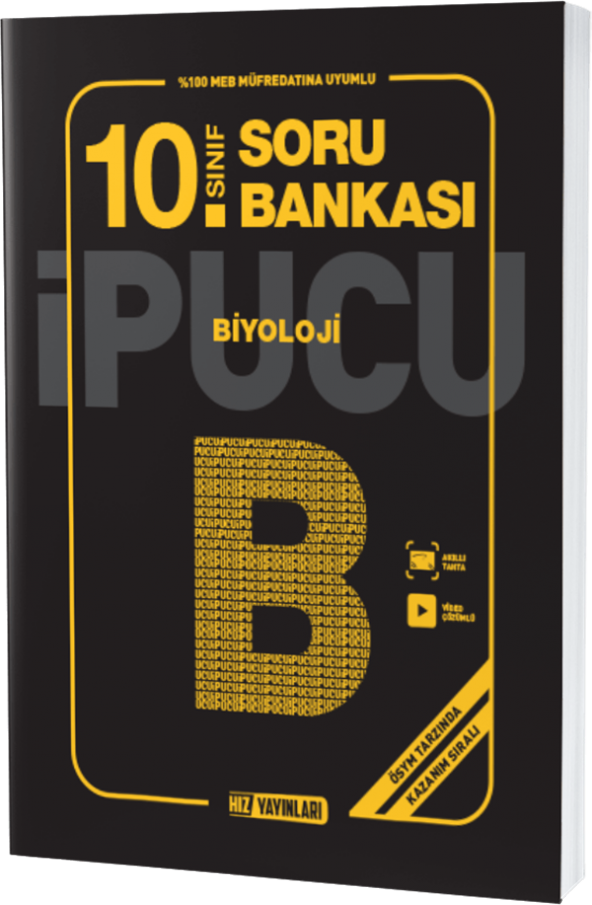 Hız Yayınları 10. SINIF BİYOLOJİ SORU BANKASI İPUCU ürün görseli 1