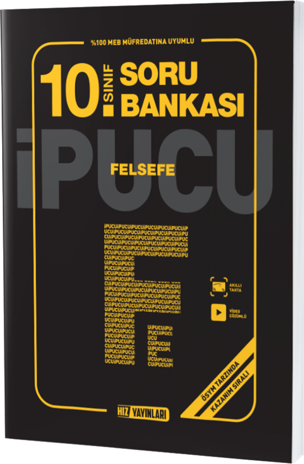 Hız Yayınları 10. SINIF FELSEFE SORU BANKASI İPUCU ürün görseli 1