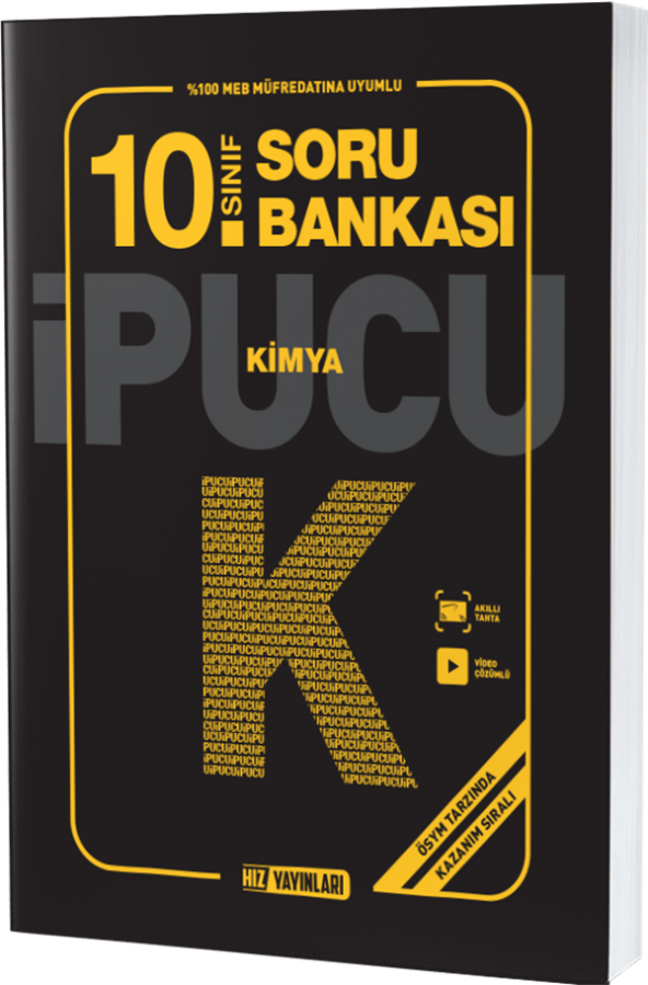 Hız Yayınları 10. SINIF KİMYA SORU BANKASI İPUCU ürün görseli 1