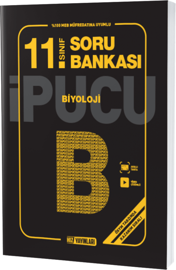 Hız Yayınları 11. SINIF BİYOLOJİ SORU BANKASI İPUCU ürün görseli 1