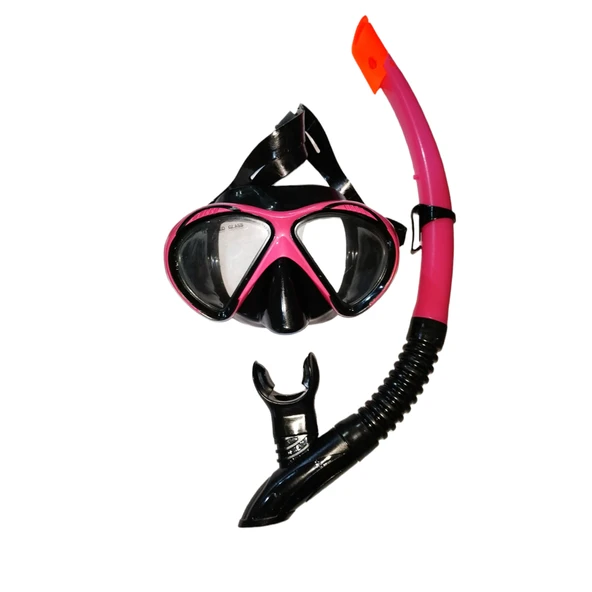 51701-T-BFS PEMBE SİYAH MASKE ŞNORKEL SET ürün görseli 1