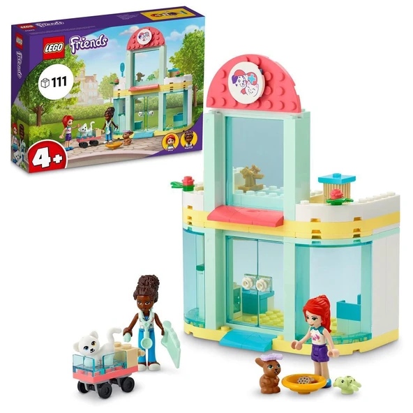 LEGO® Friends Evcil Hayvan Kliniği 41695 – Çocuklar için Kedi Oyuncağı İçeren Yaratıcı Oyuncak Yapım Seti (111 Parça) ürün görseli 1
