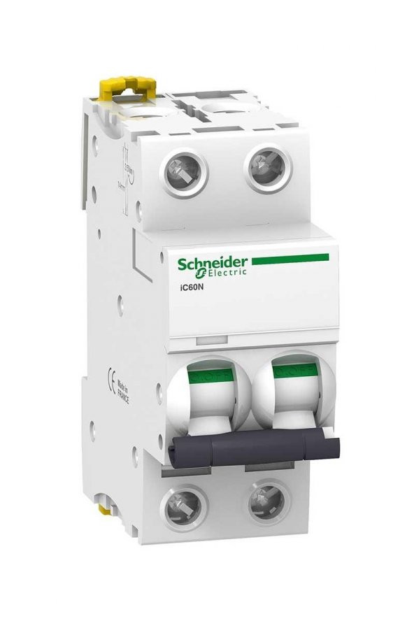 Schneider Electric A9F74203, 3 Amper, 2 Fazlı, C Tipi, Otomatik Sigorta, 6 kA, C3x2A ürün görseli 1