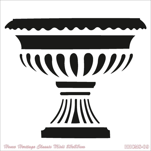 HOME HERITAGE CLASSIC MIDI 25X25CM HHCMS-09 STENCİL ürün görseli 1