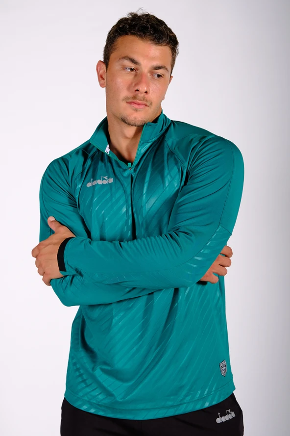 Diadora Elite Antrenman Eşofmanı Tek Üst Yeşil ürün görseli 1