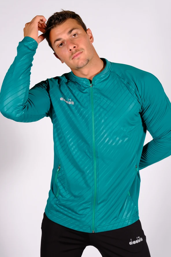 Diadora Elite Kamp Eşofmanı Tek Üst Yeşil ürün görseli 1