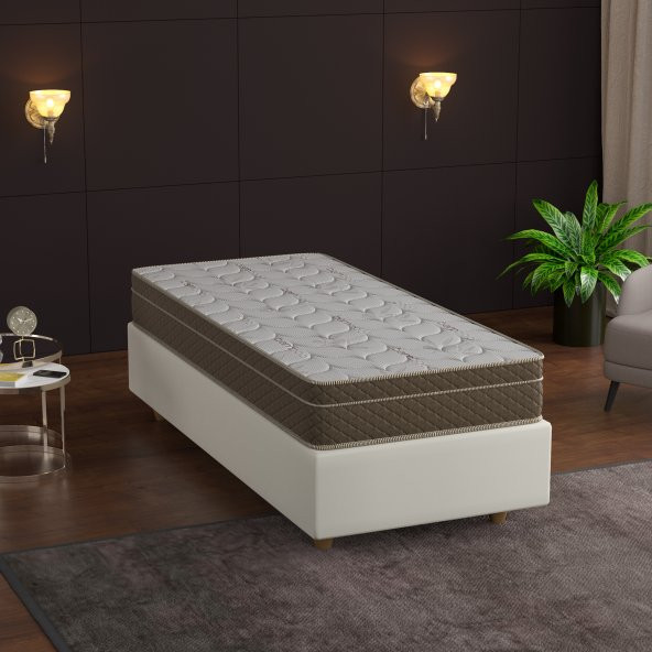 Flora 90x190 cm Full Ortopedik Lux Bamboo Yaylı Yatak, Çift Taraflı Kullanım, Yüksek Kalite 90x190 cm ürün görseli 1