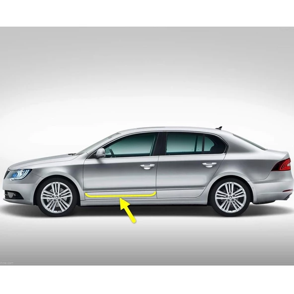 Skoda Superb 2 2014-2015 Sol Ön Kapı Krom Çıtası 3T0853515 ürün görseli 1