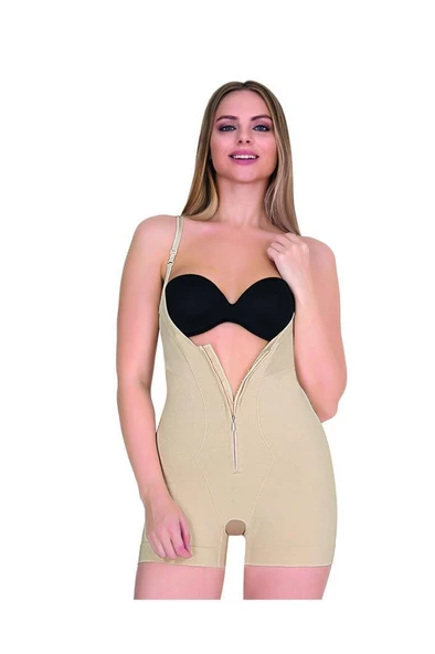Form Time Bayan Agraflı Askılı Kısa Paça Body Korse 9033 ürün görseli 1