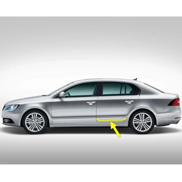 Skoda Superb 2 2014-2015 Sol Arka Kapı Krom Çıtası 3T0853753 ürün görseli 1