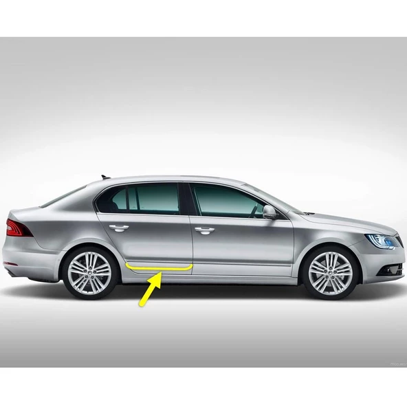 Skoda Superb 2 2014-2015 Sağ Arka Kapı Krom Çıtası 3T0853754 ürün görseli 1