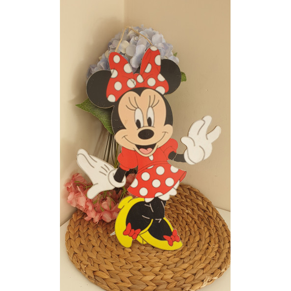 Minnie Mouse Ahşap Kapı Süsü ürün görseli 1
