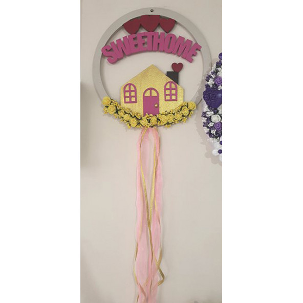 Sweethome Ahşap Kapı Süsü ürün görseli 1