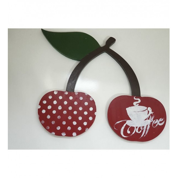 Kiraz Coffee Baskılı Ahşap Nihale ürün görseli 1