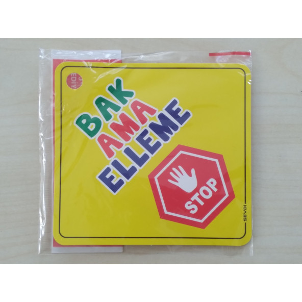 CAM İÇİ SARI DEKOR PLAKA KARE BAK AMA ELLEME (11x11cm) YAPIŞTIRMALI (Dekor Levha) SARI PLAKA ürün görseli 1