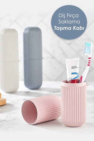 1 Adet Pratik Seyahat Tipi Diş Macun Fırça Saklama Ve Taşıma Kabı Diş Fırçalık ürün görseli 1