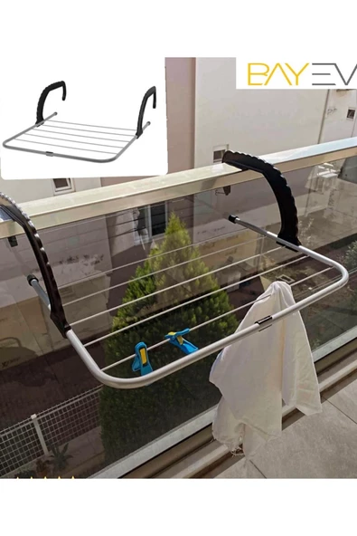 Petek Üstü Çamaşır Kurutmalık - Balkon Kurutmalık Askısı Askılık ürün görseli 1