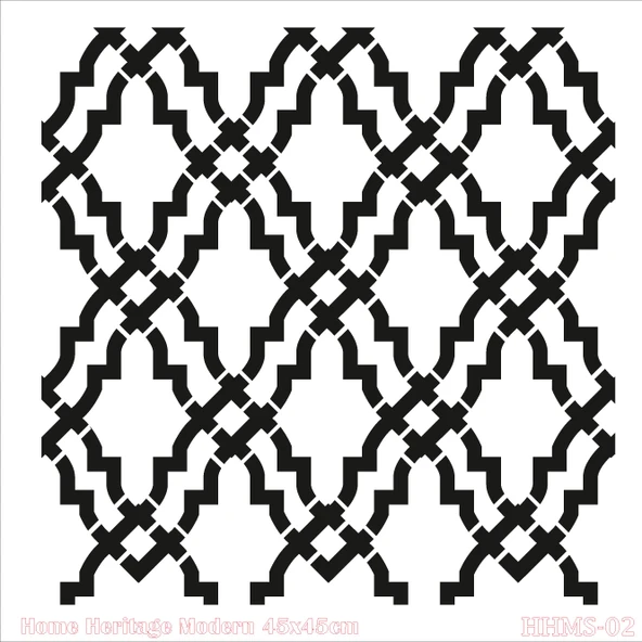 HOME HERITAGE MODERN 45X45CM HHMS-02 STENCİL ürün görseli 1