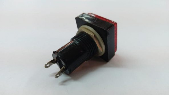 19 mm LED Sinyal Lambası - Kırmızı - Resim 2