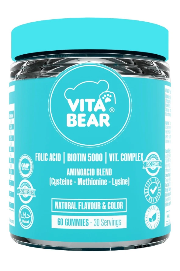 Vitabear Strong Hair Gummy Vitamin 60 Adet ürün görseli 1