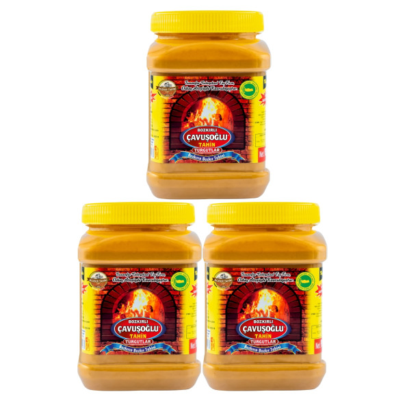 Odun Ateşinde Bozkır Tahini Kepeksiz 930g x 3lü Paket ürün görseli 1