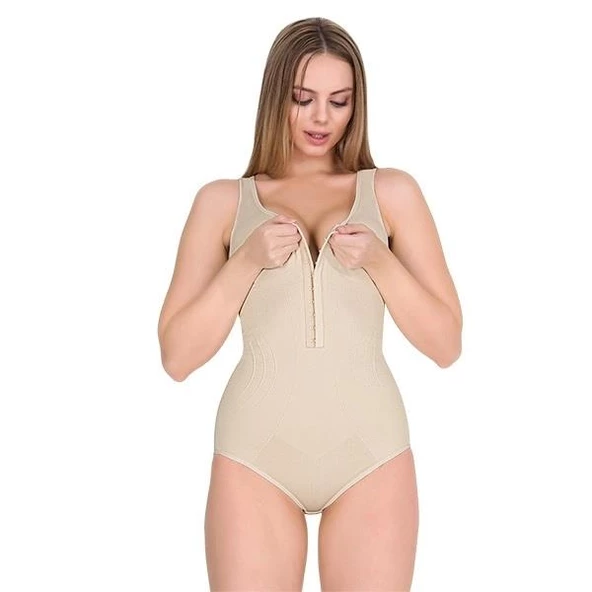 Form Time Bayan Agraflı Geniş Askılı Çıtçıtlı Body Korse 9109 ürün görseli 1