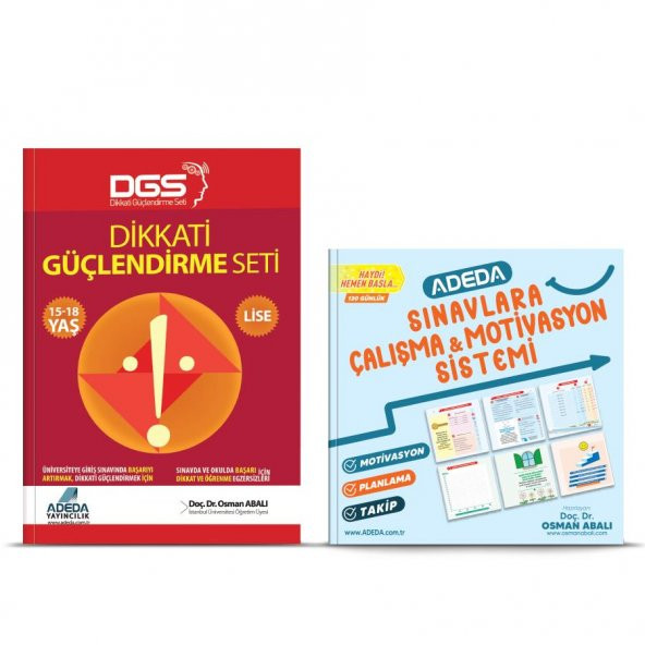 Adeda Dikkati Güçlendirme Seti 15-18 Yaş ve Motivasyon Defteri ürün görseli 1