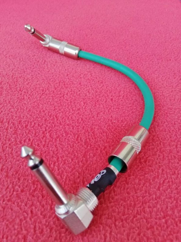 Pedal ara kablosu çift jaklı  "24cm" - Resim 3