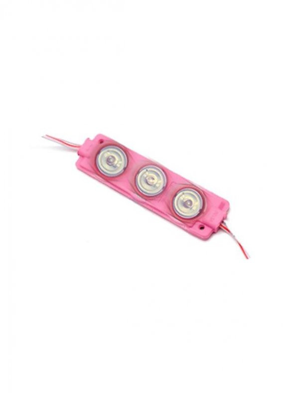 3 Lensli Modül Led-Pembe-1.5w-12v-Cdm ürün görseli 1