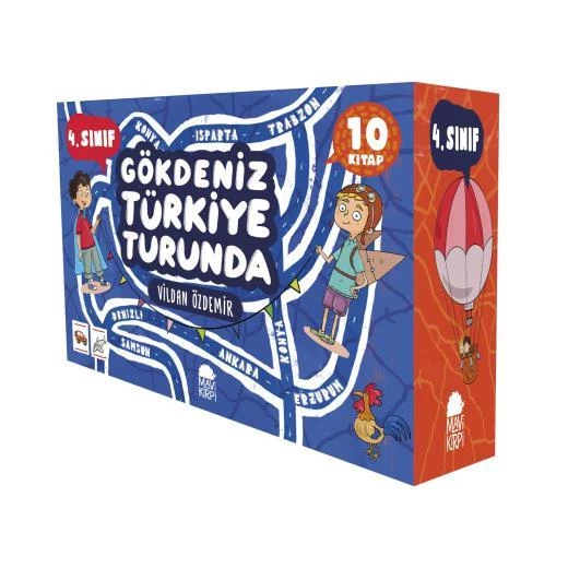 Mavi Kirpi Gökdeniz Türkiye Turunda 4.Sınıf Seti (10 Kitap) ürün görseli 1
