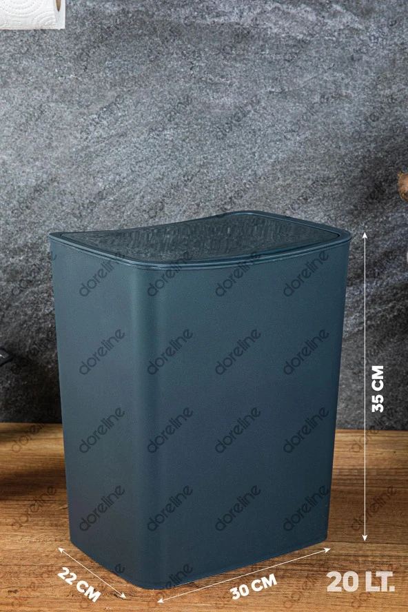 Lilac Touch Çöp Kutusu 20 LT Antrasit - Resim 3