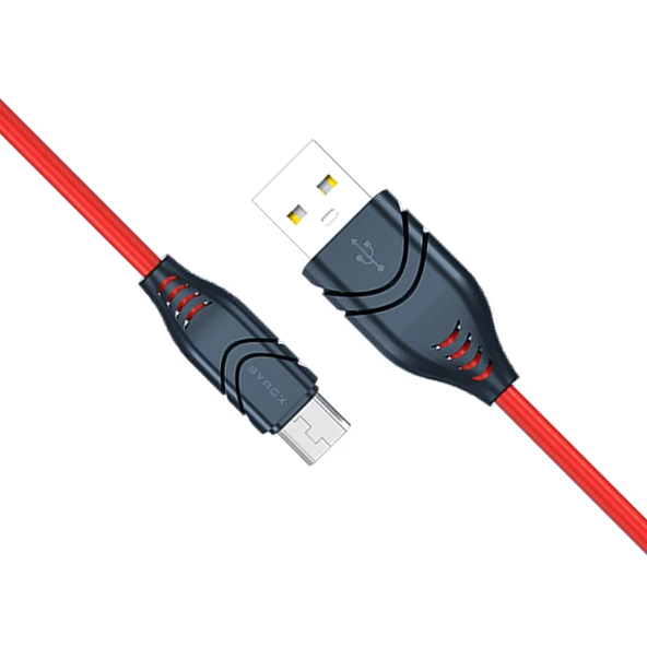 Syrox C98 Micro USB Flex Silikon Data/Şarj Kablosu 2.1A 1.1mt - Resim 7