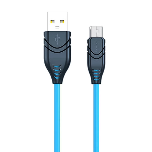 Syrox C98 Micro USB Flex Silikon Data/Şarj Kablosu 2.1A 1.1mt - Resim 4