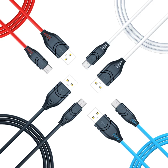 Syrox C98 Micro USB Flex Silikon Data/Şarj Kablosu 2.1A 1.1mt ürün görseli 1