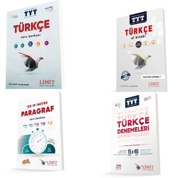 Limit Yayınları TYT Türkçe Seti Konu Soru Ve Deneme Sınavı 4 Kitap ürün görseli 1