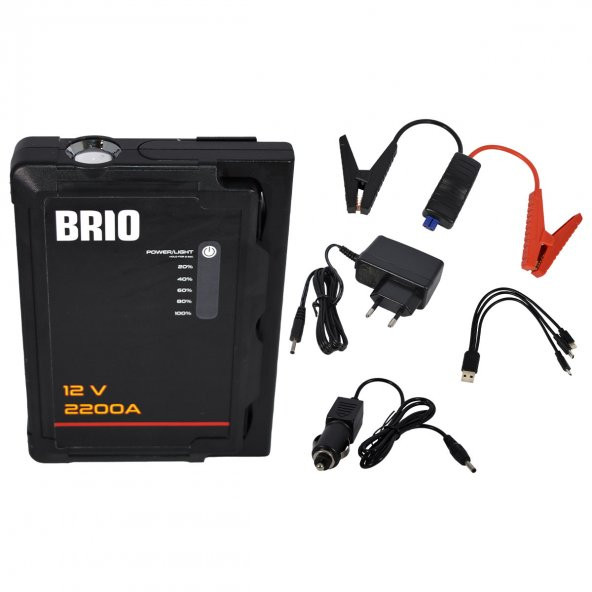 Brio Akü Takviye Cihazı 12V 2200A Mini X12 ürün görseli 1