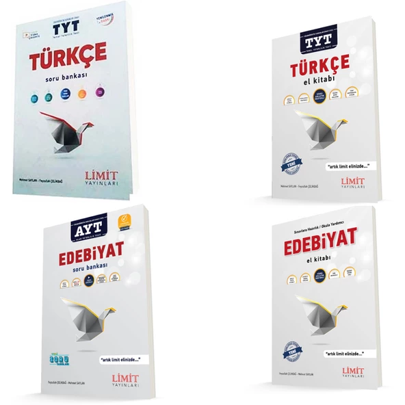 Limit Yayınları TYT AYT Türkçe Edebiyat Seti 4 Kitap ürün görseli 1