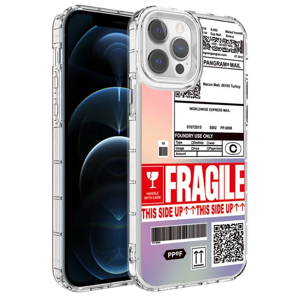 iPhone 13 Pro Max Kılıf Renkli Desenli Sert Silikon Korn Kılıf ürün görseli 1