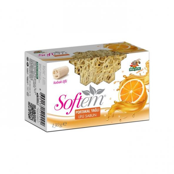 Softem Portakallı Yağlı Lifli Sabun 130 Gr ürün görseli 1